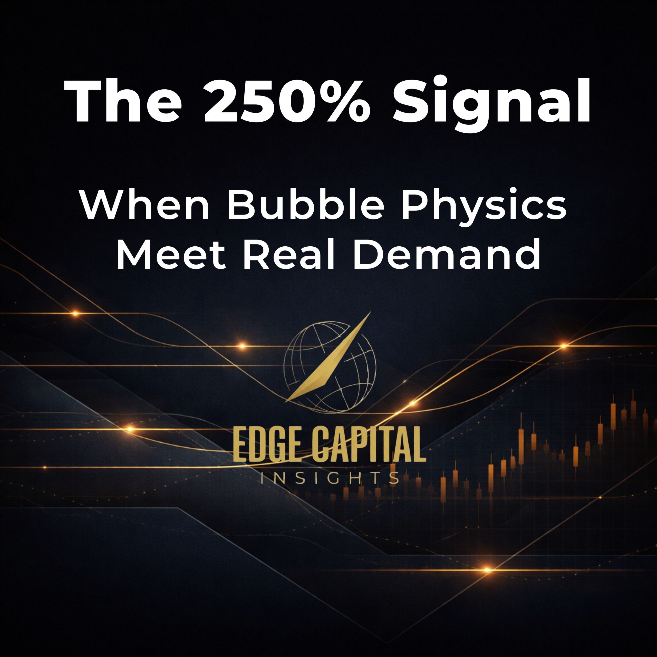 The 250% Signal: When Bubble Physics Meet Real Demand